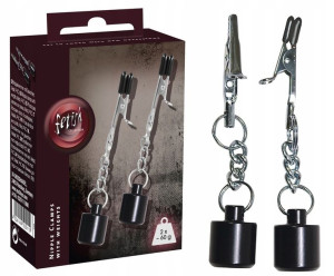 Fetish ZACISKI NA SUTKI z odważnikami 2x 60 g