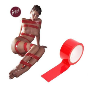 TAŚMA DO KRĘPOWANIA Bondage Ribbon czerwona 17-18m