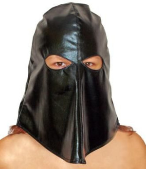 Czarna Maska BDSM KAT - sado-maso