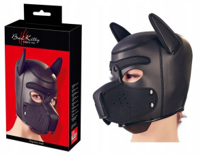 MASKA PIES Bad Kitty BDSM - odpinany pysk - DOG