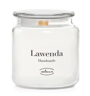 Lawenda. Mega Świeca Sojowa. 600 ml