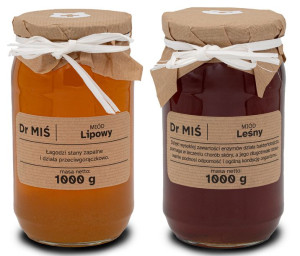 Zestaw Miodów 2x 1 KG- Miód Lipowy i Miód Leśny