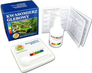 Tester pH Kwasomierz Glebowy Ceramiczny Zestaw RIM Płyta + Płyn Helliga