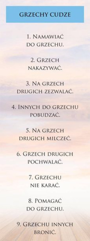 Baner Religijny – Grzechy Cudze