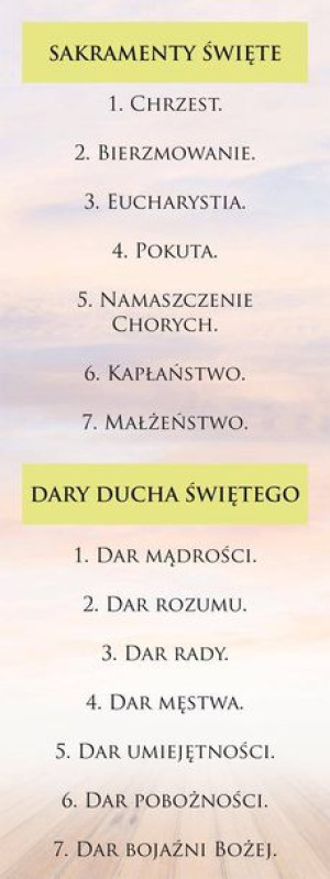Baner Religijny – Sakramenty Święte
