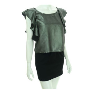 bluzka top t shirt Lefties z falbaną r M nowa