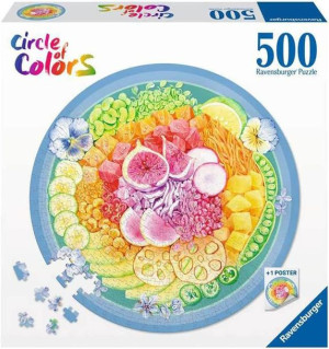 Circle of Colors Puzzle 500 elementów Paleta kolorów Poke Bowl
