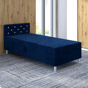 Łóżko 120x200 z materacem Tapczan welur Princess