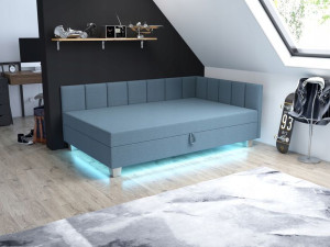 Łóżko jednoosobowe Tapczan Marcela+ 100 Led Gratis