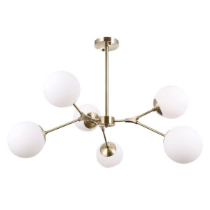Lampa wisząca Italux Annes LED nowoczesna brąz    PND-56980-6C