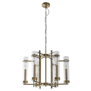 Lampa wisząca E14 Italux Aspen LED klasyczna brąz PND-31186-6A-ABR