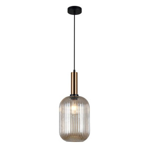 Lampa wisząca Italux Antiola nowoczesna mosiądz   PND-5588-1L-BRO+AMB