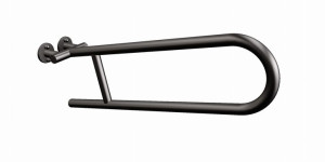 ANDEX Uchwyt półokrągły uchylny 80 cm czarny
