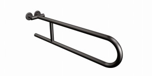 ANDEX Uchwyt półokrągły stały 80 cm czarny