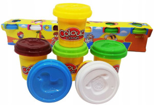 Ciastolina Zestaw Dzieci 6 Tub Tubki 6 Kolorów