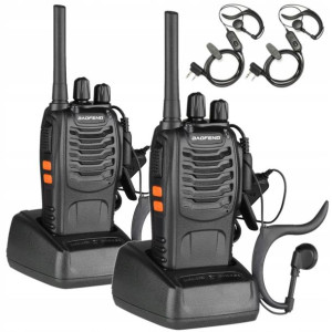 2x Walkie Talkie Baofeng Bf888s Pmr +słuchawki