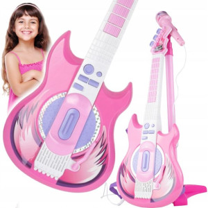 Gitara Elektryczna Mikrofon Karaoke Dla Dzieci