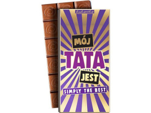 Czekolada mleczna, 100 g, Mój Tata jest Simply The Best