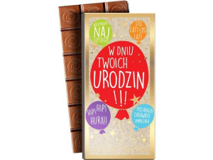 Czekolada mleczna, 100 g, W dniu Twoim urodzin