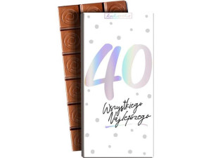 Czekolada mleczna, 100 g, Wszystkiego najlepszego "40"