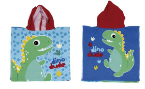 DINO Ręcznik kąpielowy z Kapturem Poncho PONCZO