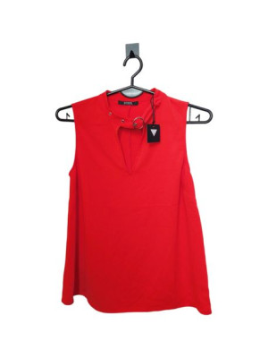 Guess crop top bluzka XS czerwona