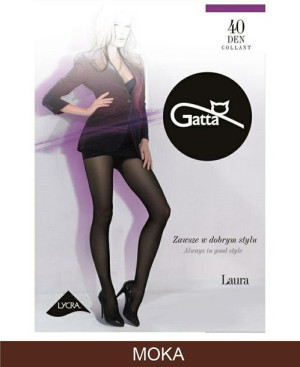 Gatta Laura 40den 5-xl/moka