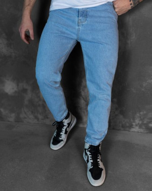 Spodnie męskie jeans Boyfriend Jasny niebieski 32