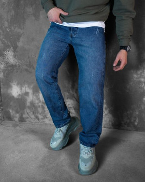 Spodnie męskie jeans Boyfriend Vintage niebieski 33