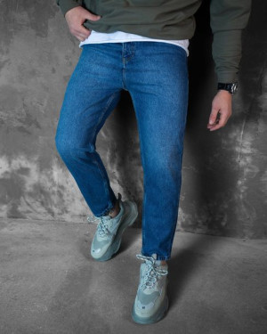 Spodnie męskie jeans Boyfriend Washed niebieski 32