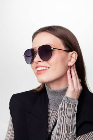 Okulary przeciwsłoneczne polaryzacyjne aviator POLARISS POL 1000 CZ