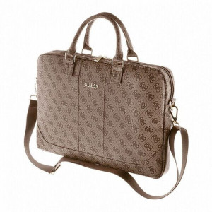 Guess 4g Uptown Computer Bag - Torba Na Notebooka 16" / 15" (brązowy)