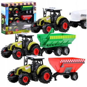 Traktor Zabawkowy Dla Dzieci 2 Przyczepy