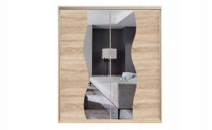 Szafa Przesuwna Garderoba BAKU 3 Lustro 130 cm