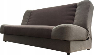 Wersalka Rozkładana Kanapa Sofa Tania brązowa