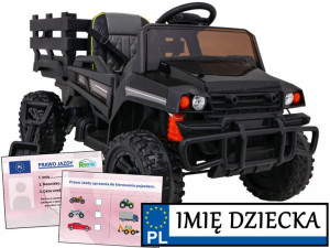 POJAZD ELEKTRYCZNY TRAKTOR na akumulator FARMER PICK UP PTRZYCZEPA