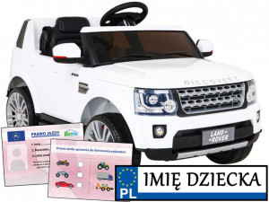 auto na pilota LAND ROVER Discovery POJAZD ELEKTRYCZNY melodyjki