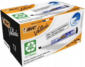 Marker do tablic BIC Velleda 1751 czarny ścięty 12