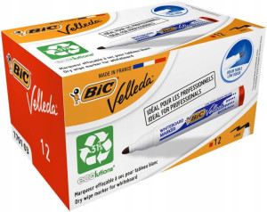 Marker do tablic BIC Velleda 1701 czerwonyokr.12sz