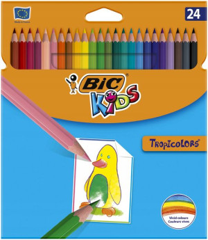 Kredki ołówkowe BIC Kids Tropicolors pud. 24 szt.
