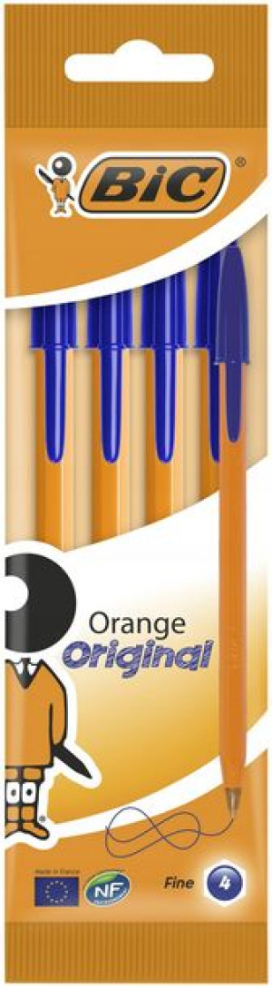 Długopis BIC Orange niebieski pouch 4 szt.