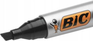Marker permanentny BIC 2300 czerwony ścięty