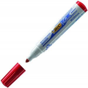 Marker do tablic BIC Velleda 1701 czerwony okr.