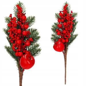 Gałązka świąteczna sztuczna dekoracja do stroika 32 cm