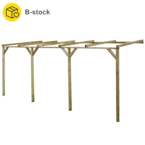 Pergola przyścienna 2x5x2,2 m, impregnowana sosna, klasa B