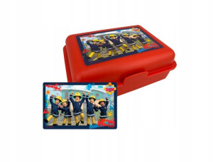 Pudełko śniadaniowe, Lunch Box Strażak Sam,17,5x12