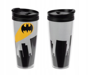 Kubek termiczny Batman, 250 ml - czarno-szary