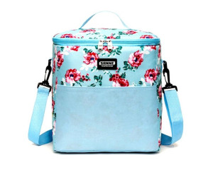 Torba Termiczna Izolacyjna Lunch Box 11 Litrów (Niebieskie Kwiaty)