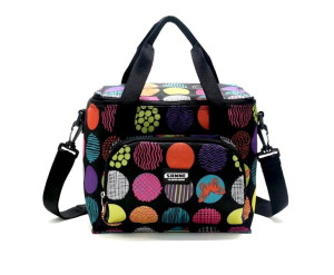 Torba Termiczna Izolacyjna Lunch Box 10 Litrów (Wzór Kółka)