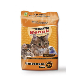 SUPER BENEK Uniwersalny żwirek naturalny dla kota 25L